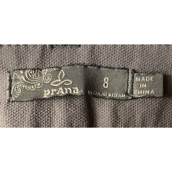 Prana Brenna Moto Women's Size 8 Regular Inseam Gray Pants 30" x 30" - Picture 8 of 9